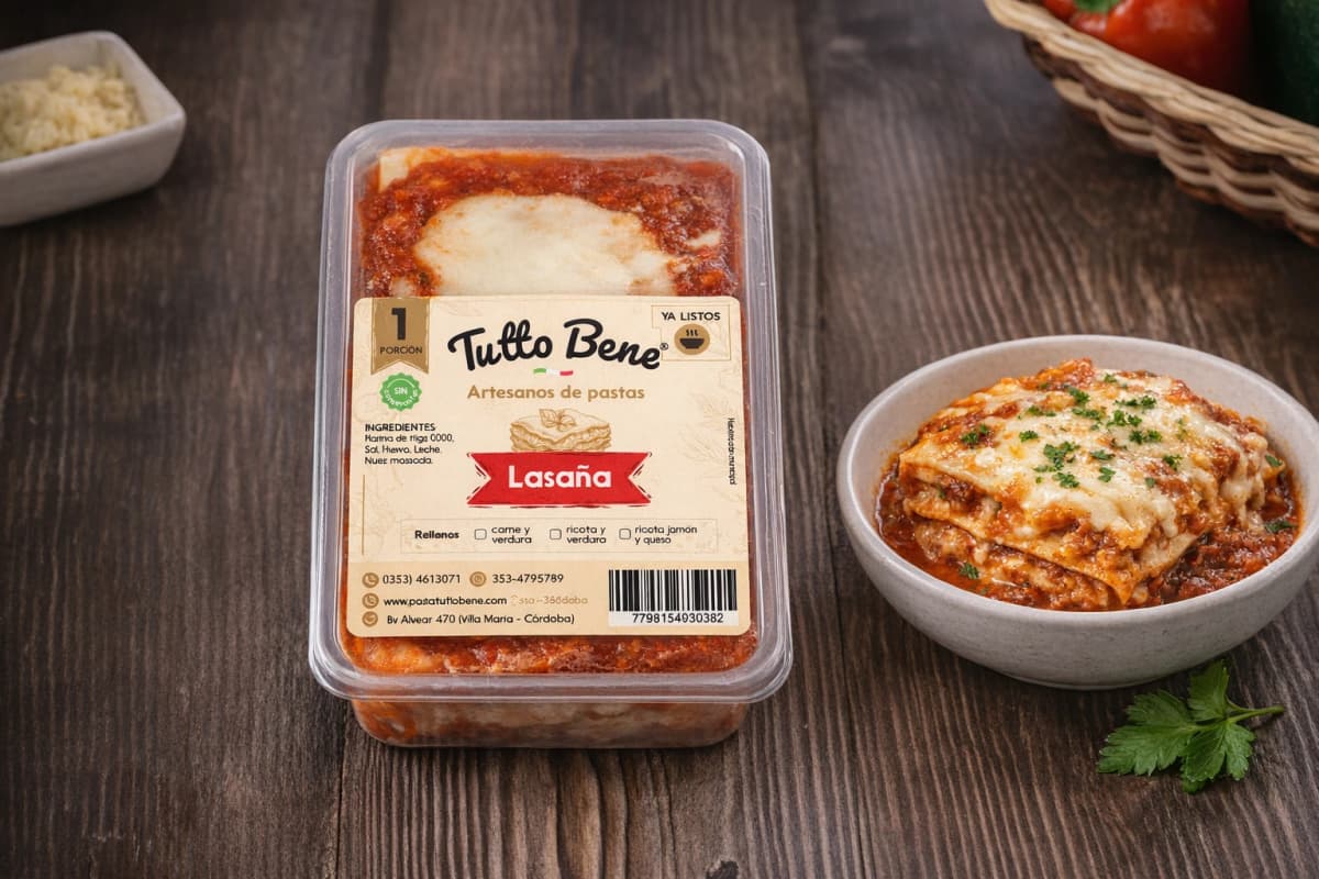 Comidas Listas artesanales — Pastas Tutto Bene