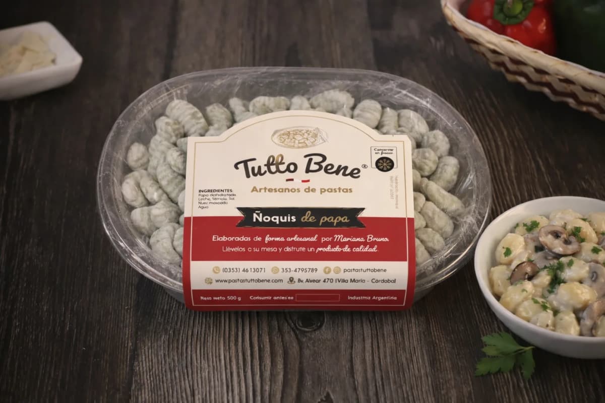 Ñoquis de Espinaca artesanales — Pastas Tutto Bene Villa María