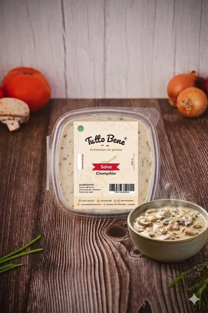 Salsa de Champiñones artesanales — Pastas Tutto Bene Villa María